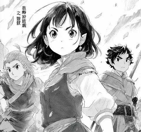 悬疑题材漫画封面，暗色调风格